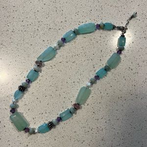 Beaded stone necklace